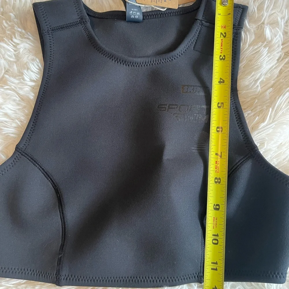 Skims swim high neck Onyx top